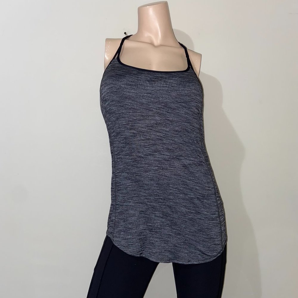 Lululemon Heathered Black Lighten Up Tank - Size 6